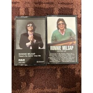 Ronnie Milsap Cassette Tape Lot Keyed Up There's No Gettin' Over Me RCA 80s